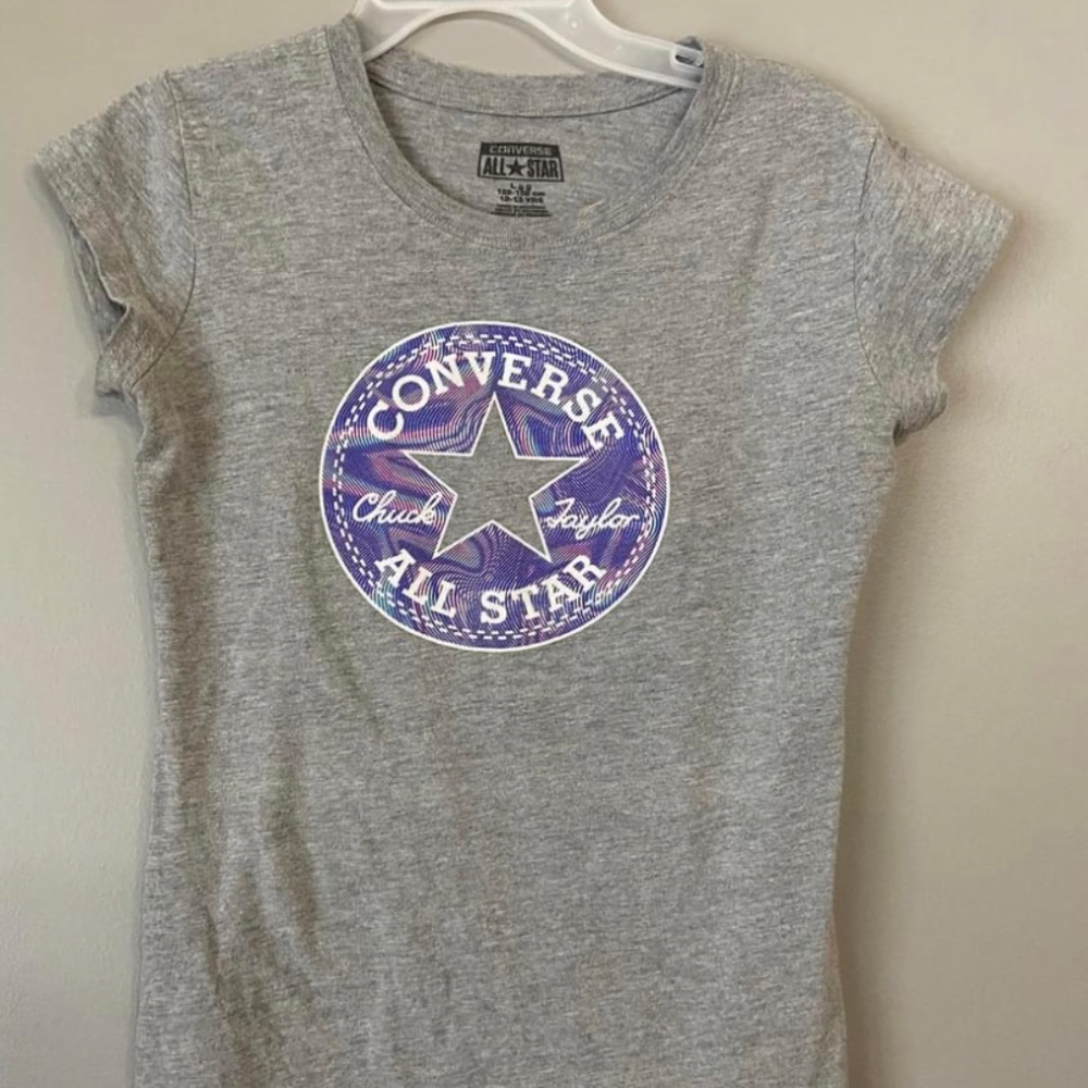 Girls Converse T shirt size L